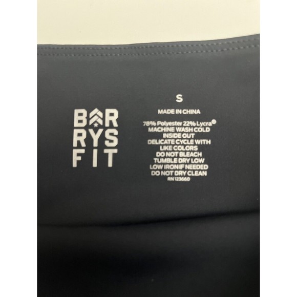 Barrys Fit High Waist Speed Tight Navy Coral Sea Size Small 7/8 Leggings - Picture 7 of 7